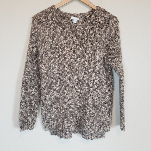 J Jill Popcorn Knit Wool Blend Sweater Women's Small Cozy Winter Cabin - Picture 1 of 9